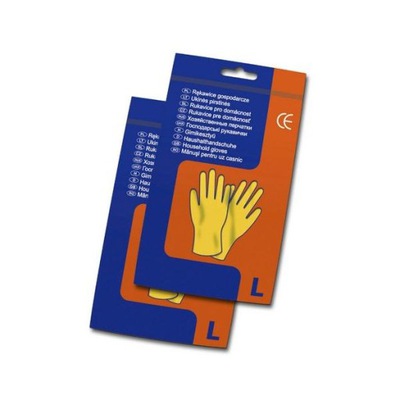RĘKAWICE GUMOWE GOSPODARCZE FLOKOWANE ROZ S M L XL