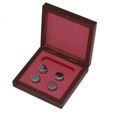 polerowane metalowe plastry do drinków 4 szt.