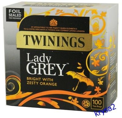 Angielska Herbata TWININGS LADY GREY 100 tor 250g