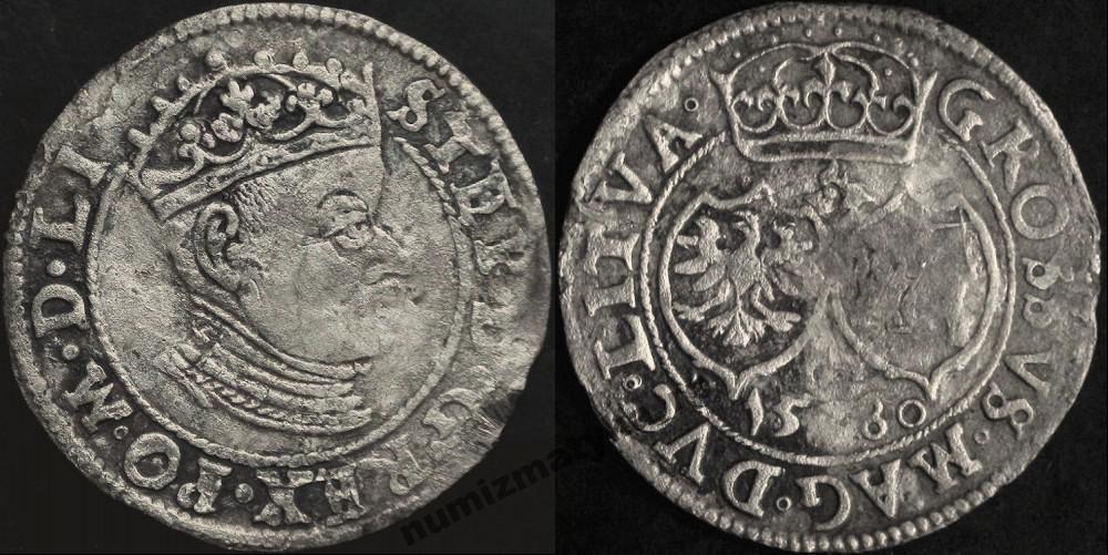 Grosz 1580 Wilno