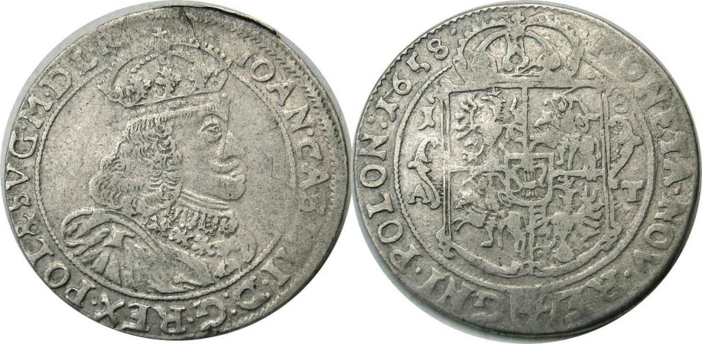 20. Jan II Kazimierz, ort 1658, Poznan, ladny.