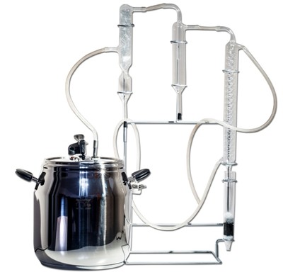 DESTYLATOR 12L CHŁODNICA 2xODSTOJNIK FILTR WĘGLOWY