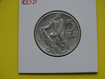 5zł -1959r.- Rybak w holderze