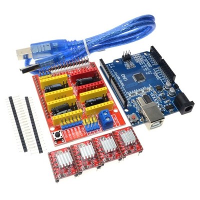Zestaw CNC Arduino UNO Shield Sterowniki A4988
