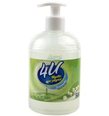 4U MYDŁO W PŁYNIE 500ml Z POMPKĄ! KONWALIA!