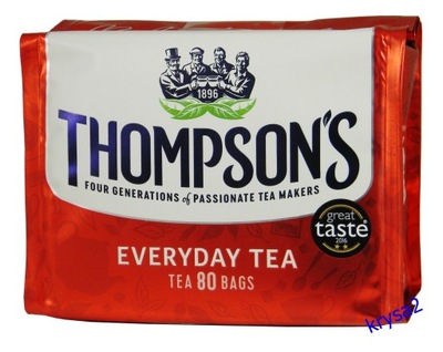 Thompson's EVERYDAY TEA herbata 80 tor.