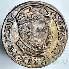 K29-86 Trojak 1586 Olkusz, NIENOTOWANY, PCGS AU50