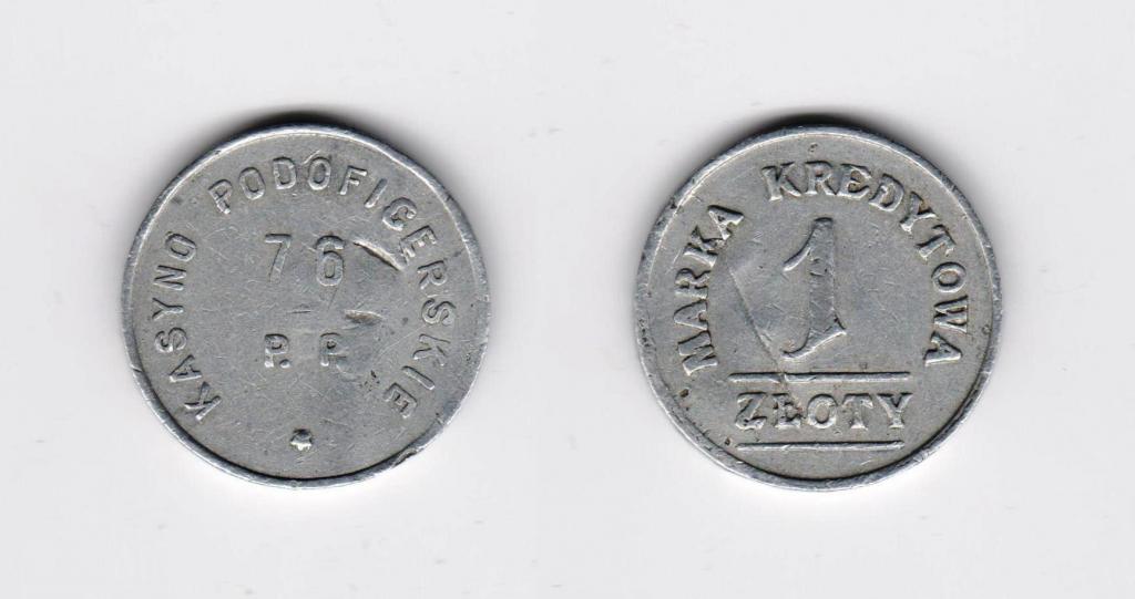 1zł Kasyno Podoficerskie 76 pułk piechoty Grodno