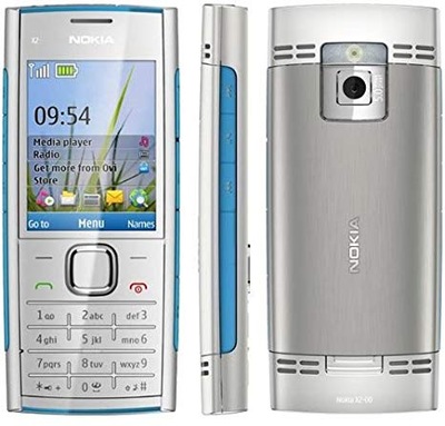 Nokia x2-00 PL, GW24mc, Promo VIP, SrebroNiebieska