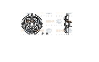 SPRZĘGŁO WISKOTYCZNE WISKO VISCO BMW E36