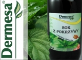 Sok z pokrzywy z miodem i żurawiną