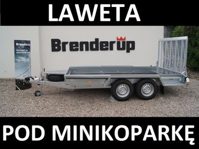 BRENDERUP MT3651 Przyczepa pod koparkę MINIKOPARKĘ