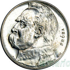 RR- 10 Złotych 1934 Strzelecki, PRÓBA, stan L/L-