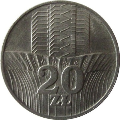 20ZŁ 1973 - WIEŻOWIEC I KŁOSY - STAN (1-) - K.763