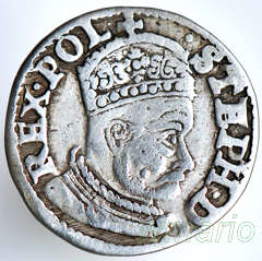 Trojak 1579 Olkusz Stefan Batory b.rzadki