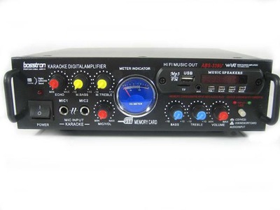 WZMACNIACZ AMPLITUNER STEREO 339U USB MP3 FM 2XMIC