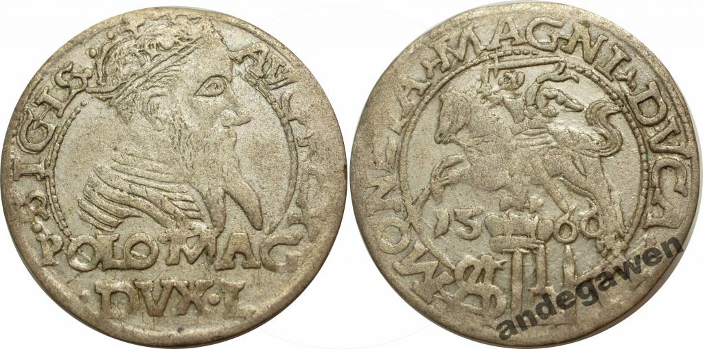 Zygmunt II August, grosz 1566, Tykocin - RR