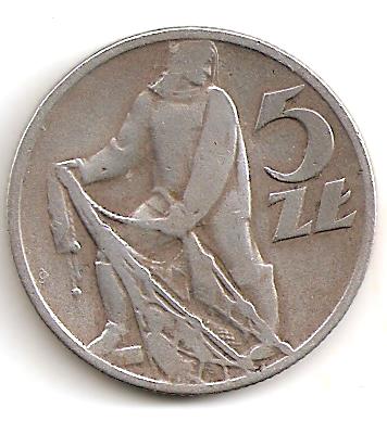 5ZŁ 1959R RYBAK ŁADNA STAN III- ? 11/8