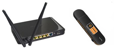 Router wifi Edimax + modem USB 3G ZTE MF669 HSPA+