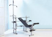 Hantelbank mit Latissimusturm