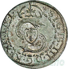 Kurlandia, szeląg Mitawa 1607, st. 3-2