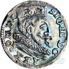 Trojak Zygmunt III 1599, Lublin, menniczy, st. 1-