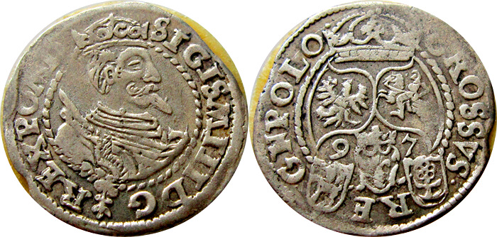 RRR! Grosz, 1597, Poznań, Kop. 2007 #209 R5