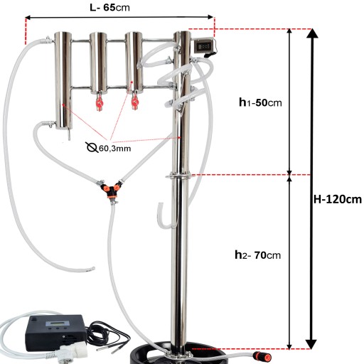 DESTYLATOR ELEKTRYCZNY AUTOMAT ZIMNE PALCE 180cm