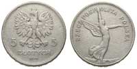 5 zł, 1930, Warszawa, Nike, ze znakiem mennicy