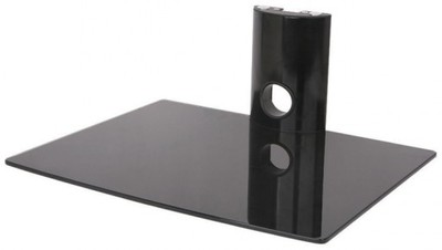 Półka ścienna szklana pod TV na DVD tuner dekoder