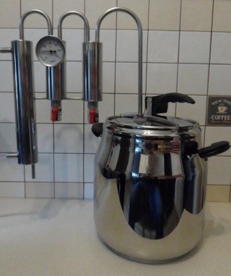 DESTYLATOR SZYBKOWAR ALKOHOL 17L 2xodstojnik LEWY