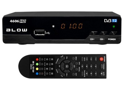 TUNER DVB-T 2 DEKODER CYFROWY TV MPEG4 BLOW SCART
