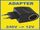 PRZEJSCIÓWKA ADAPTER 240V 12V GNIAZDO ZAPALNICZKI