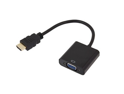 KONWERTER ADAPTER KABEL HDMI na VGA D-Sub FULL HD