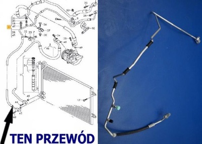PRZEWÓD KLIMATYZACJI VW PASSAT B6 TDI 3C0820741AJ