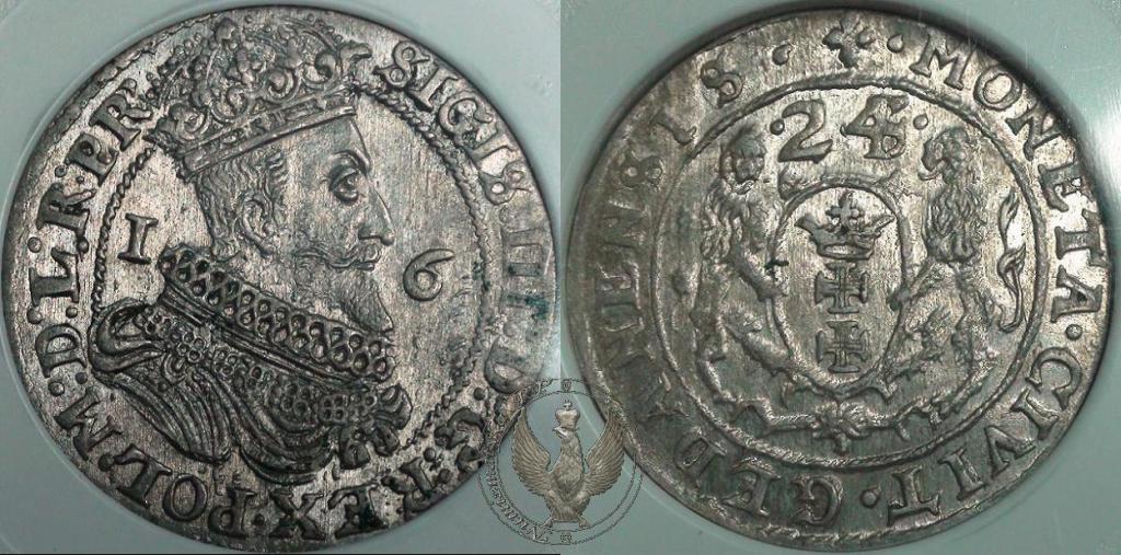 Ort 1624/3 Gdańsk PCG MS62