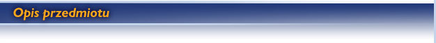 Opis przedmiotu