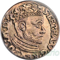 K18-84 Trojak 1584 Olk. NIENOTOWANY  MENNICZY AU55