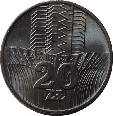 20ZŁ 1974 - WIEŻOWIEC I KŁOSY - STAN (1-) - K.889