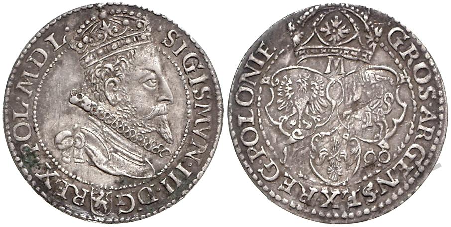 Szóstak Zygmunt III 1600 Rzadkość (R2) Stan -I