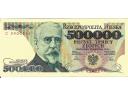 BANKNOT  500 000 zł 500 tys zł UNC seria C