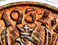 RRRRR 5 gr 1934 PCGS MS63RB najwyższa nota z USA