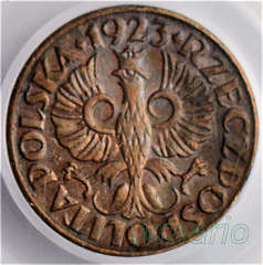 PRÓBA 1 grosz 1923, PCGS SPECIMEN 63 BN