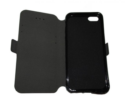 CZARNE ZAMYKANE ETUI IPHONE 5 / 5S IDEAŁ