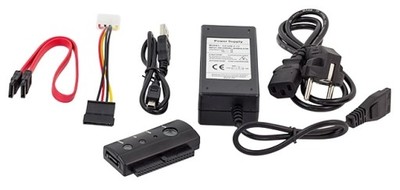ADAPTER USB IDE SATA DYSK HDD + ZASILACZ_____AK309