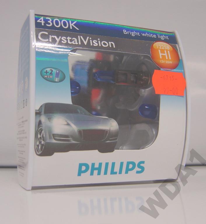 PHILIPS CRYSTAL VISION 4300K H1 lepsze od Blue Vis