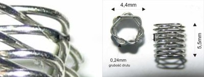 SPRĘŻYNKI PRYZMATYCZNE 250ML, HEPT 40 MM