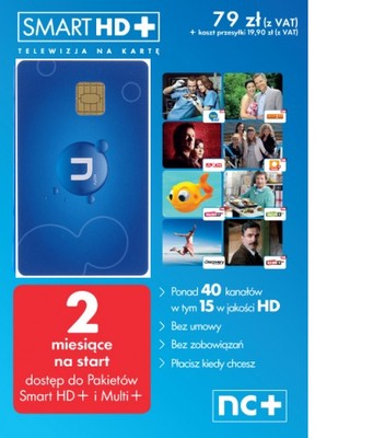 TNK Smart HD+ NC Telewizja Na Kartę - 2 MSC GRATIS