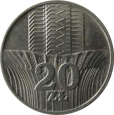 20ZŁ 1976 - WIEŻOWIEC I KŁOSY - STAN (1-) - K.718