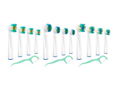 KOŃCÓWKI DO ORAL-B - ZESTAW DO VITALITY - 12 SZTUK